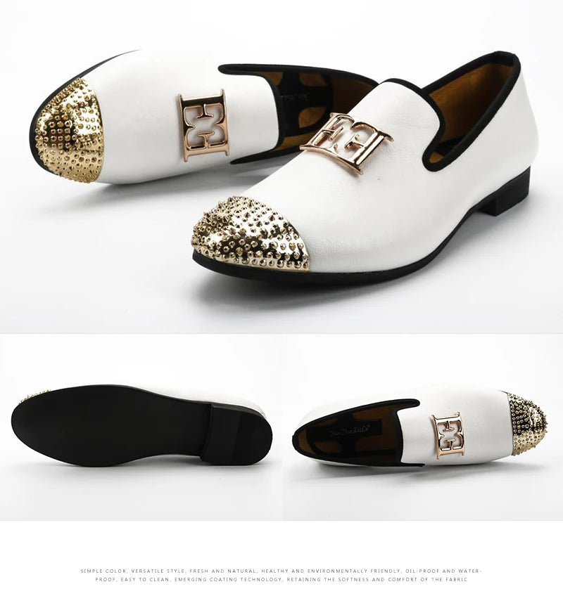 Casual Metal Top Loafers