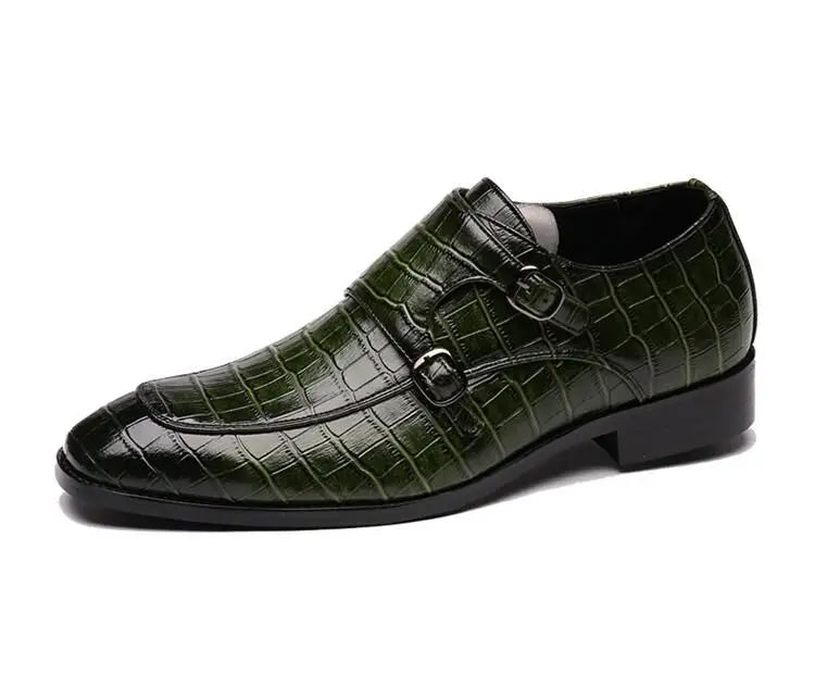 Crocodile Grain Leather Shoes