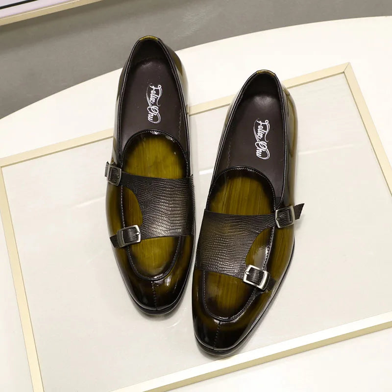 Men Monk Strap Loafers