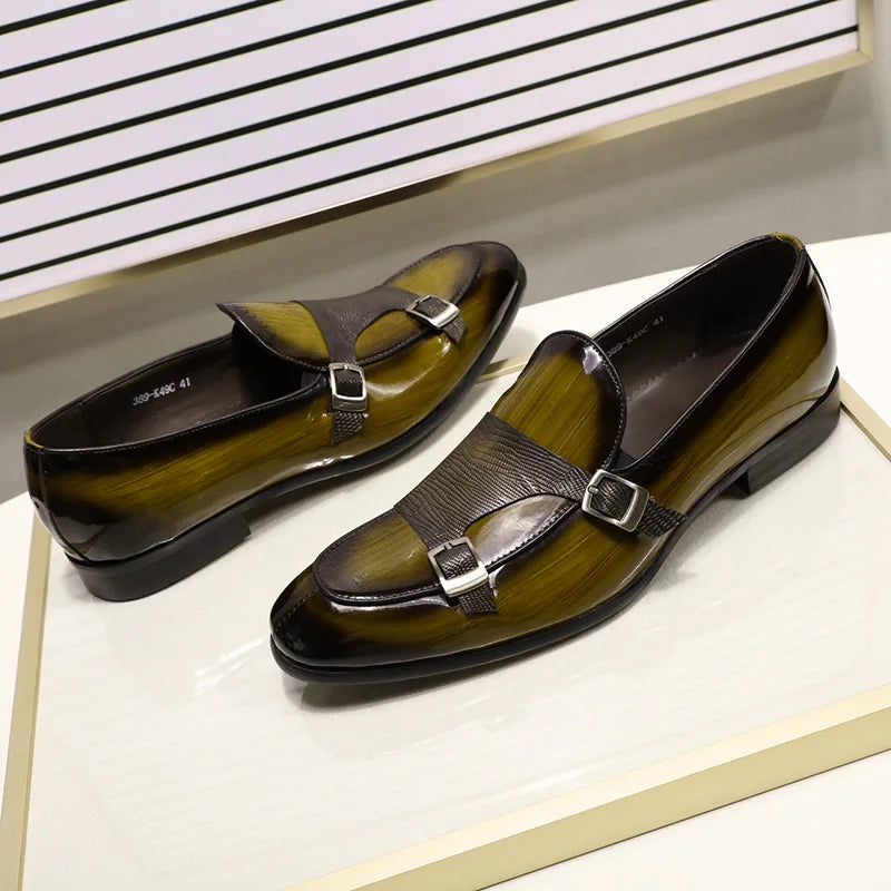 Men Monk Strap Loafers