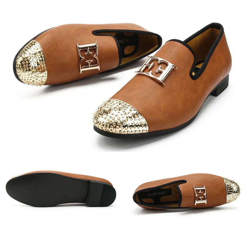 Casual Metal Top Loafers