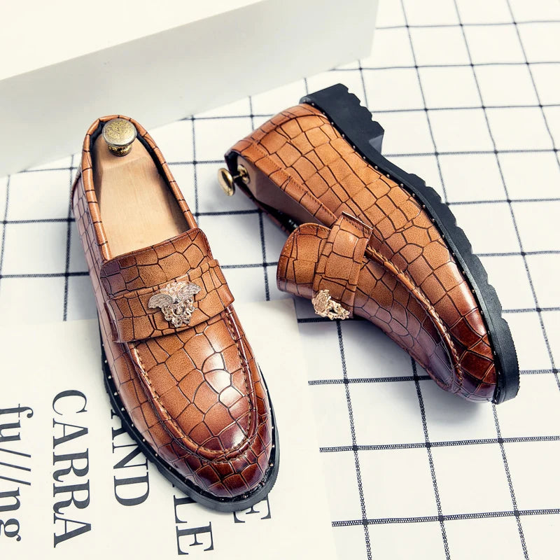 Men Designer Leather Loafers