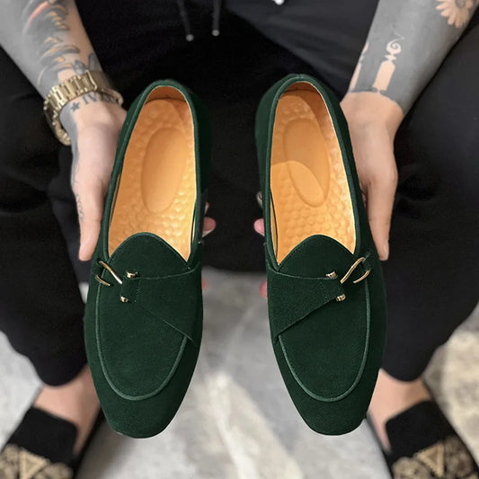 Men Trendy Suede Loafers