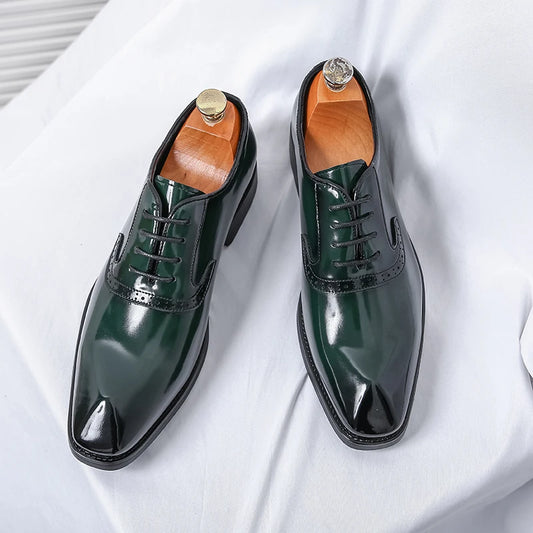 Men Pointed Oxford Shoes