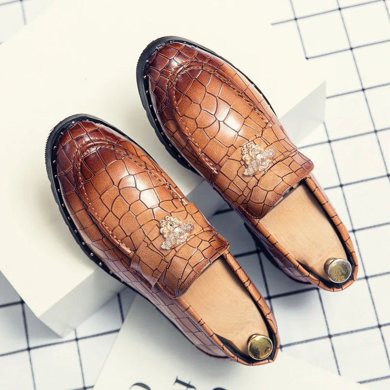 Men Designer Leather Loafers