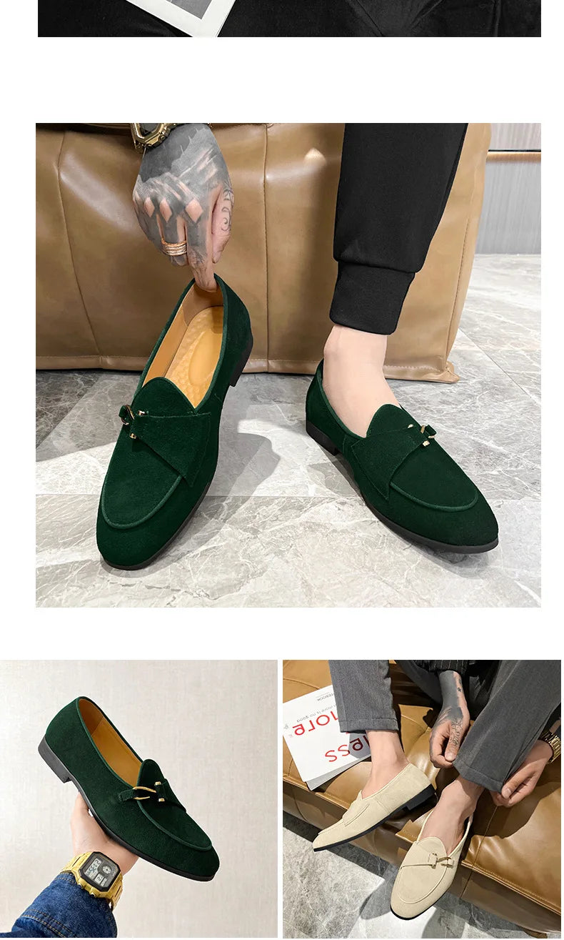 Men Trendy Suede Loafers