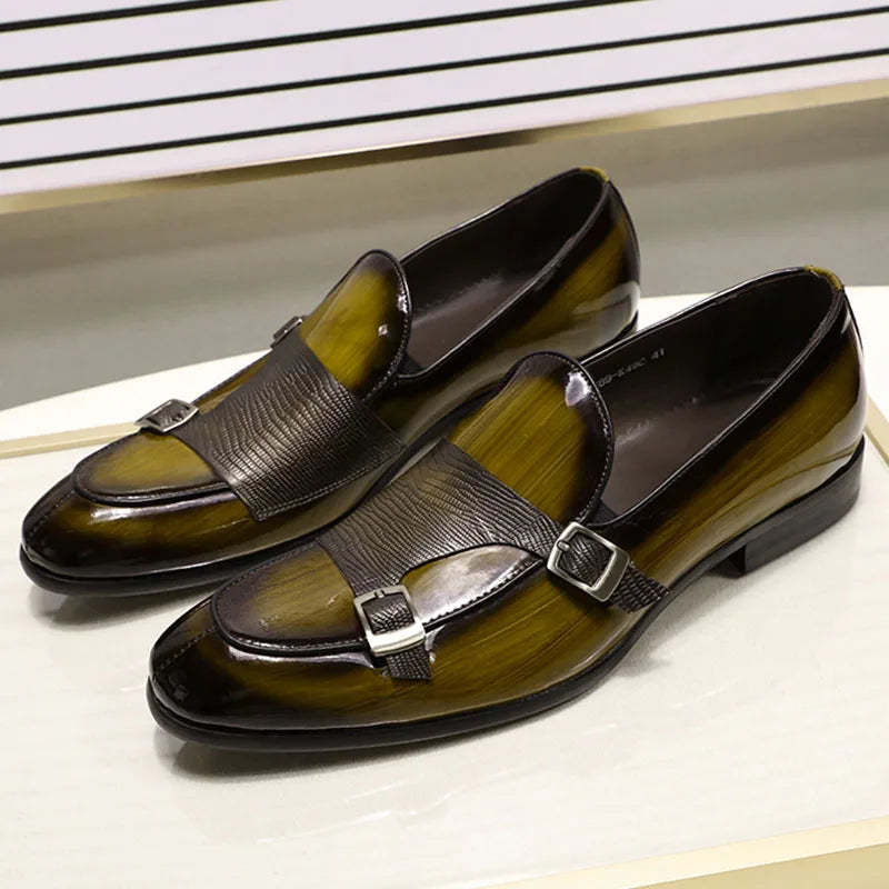 Men Monk Strap Loafers