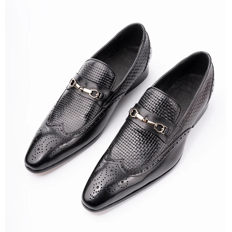 Handmade Black Loafers