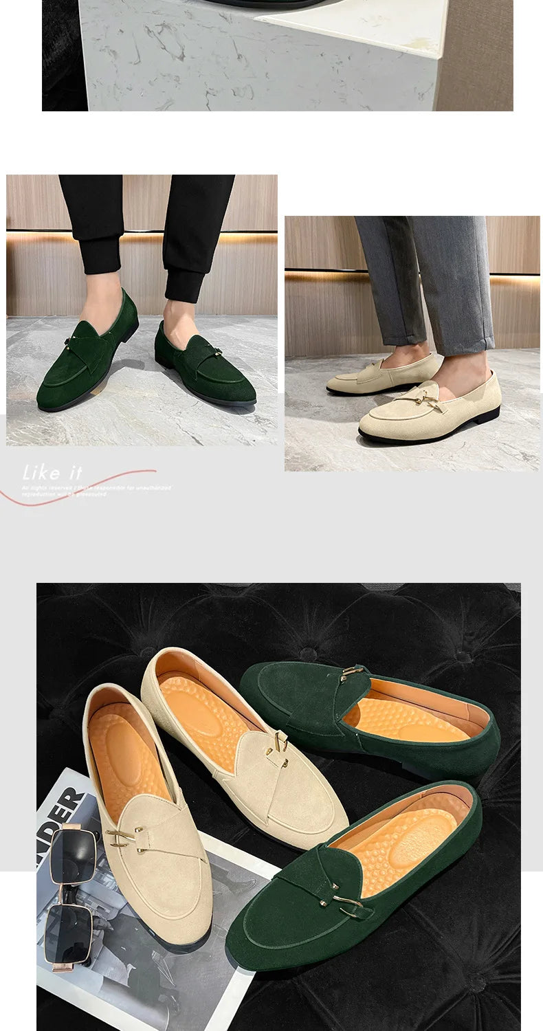 Men Trendy Suede Loafers