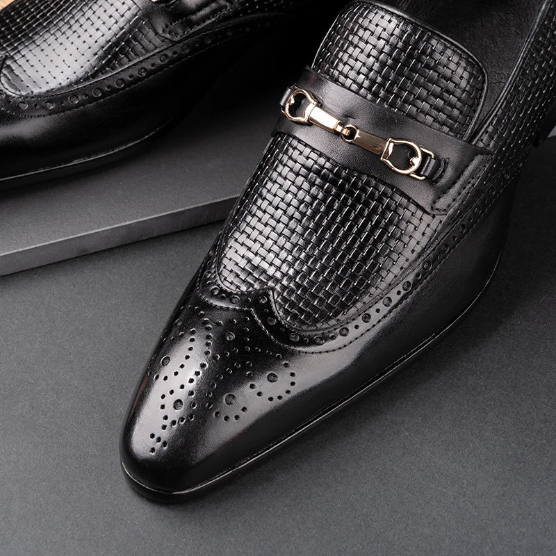 Handmade Black Loafers